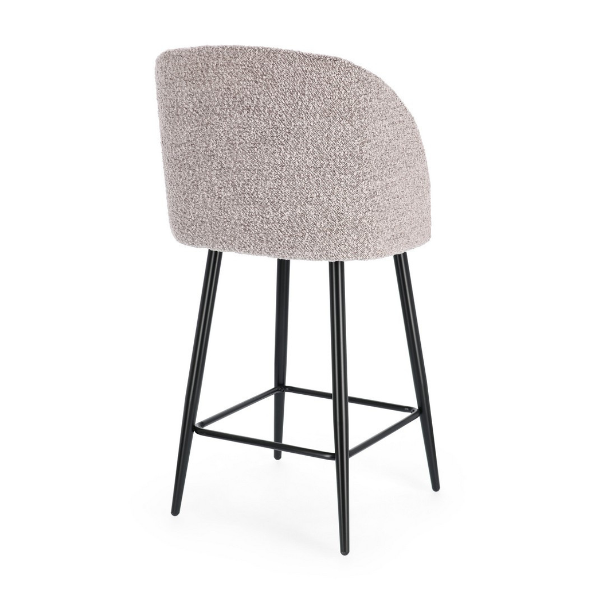 BT PRINCESS  Grey design Upholstered indoor bar stool